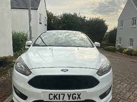 Ford Focus, 2017 (17) White Hatchback, Manual Diesel, 107,000 miles