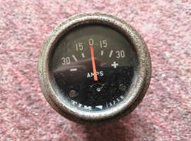 Vintage, Tim, Metal, Japanese Amp Meter, -30 to +30 Amps - Classic Cars, Vehicles