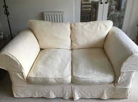 2 Seater sofa and 2 armchairs with removable covers.