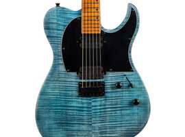 Spira T-450 TDB Electric Guitar, Transparent Blue