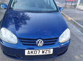 Volkswagen Golf, 2007 (07) Blue Hatchback, Manual Diesel, 81,000 miles