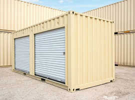 20ft Shipping Container with a Roll-Up Door