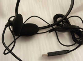 10x PC 8 USB Internet Telephony On-Ear Headset - Black / With a colour