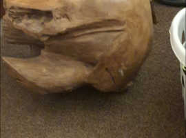 Solid piece of wood and matching fruit bowl