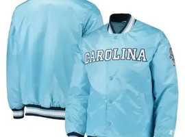 Score Style Points: The Classic Carolina Varsity Letterman Bomber Jacket for Men