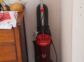 Used Upright Hoover Whirlwind WR71 WR01001 Bagless Vacuum Cleaner Red And Black