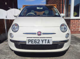 Fiat 500, 2012 (62) White Hatchback, Manual Petrol, 61,275 miles
