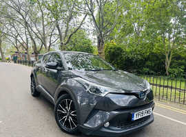 Toyota CHR, 2019 (19) Grey Hatchback, Cvt Petrol Hybrid, 68,080 miles