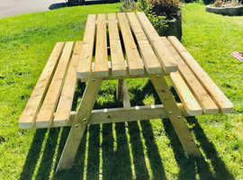 Hand made picnic  benches