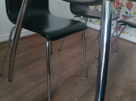 4 seater dining room table and 4 chairs