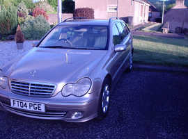 Mercedes 180, C Class Elegance 2004 (04) Kompressor Gold Estate, Automatic Petrol,  miles 126,000