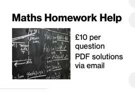 Maths Homework Help! PDF solutions
