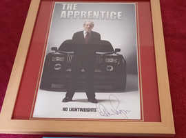 Alan Sugar signed apprentice photo