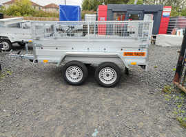 BRAND NEW 7,7ft x 4,2ft (B235) TWIN AXLE NIEWIADOW TRAILER WITH 40 CM MESH 750KG