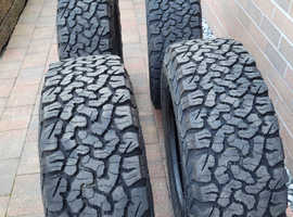 B F GOODRICH set of 4 tyres