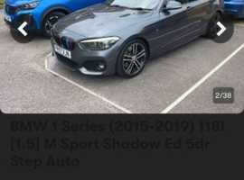 BMW 1 series, 2017 (67) Grey Hatchback, Automatic Petrol, 97,560 miles