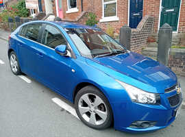 Chevrolet Cruze, 2011 (61) Blue Hatchback, Manual Petrol, 58,000 miles