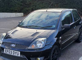 Ford Fiesta, 2003 (03) Black Hatchback, Manual Petrol, 65,000 miles