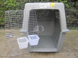 Taking your dog abroad? IATA live animal approved air travel giant dog travel crate only used once