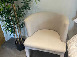 Elegant Art Deco Tub Chair - Beige fabric - collection from Ferndown