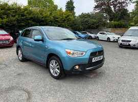 Mitsubishi Asx, 2010 (10) Blue Hatchback, Manual Diesel, 91,500 miles