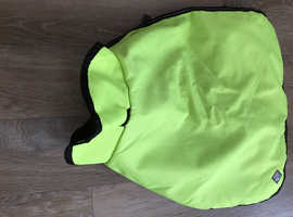 Danish Design Hi-Viz Yellow Dog Coat with detachable fleece liner