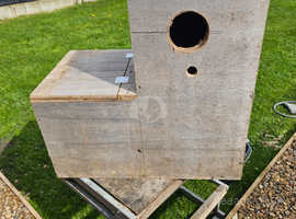 L shaped bird boxes