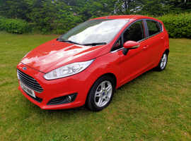Ford FIESTA ZETEC, 2014 (64) Red Hatchback, Manual Petrol, 75,600 miles