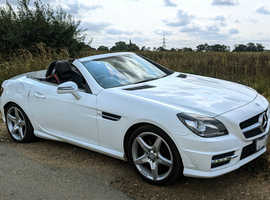Mercedes Slk 250, 2015 (15) white convertible, Automatic Diesel, 53,500 miles