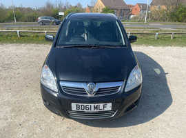 Vauxhall Zafira, 2012 (61) Black MPV, Manual Diesel, 123,774 miles