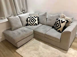 Brand New Elegant Modular Corner Sofa - 3 & 2 Seater with Stylish Footstool