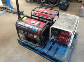 JOB LOT OF 3 GENERATORS ,2 WORKING FINE.1 NEEDS PLUG DELIVERY AVAILABLE
