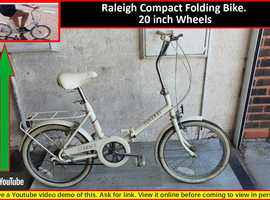 Raleigh compact store folding bike