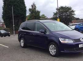 Volkswagen Sharan, 2019 (19) Blue MPV, Manual Petrol, 78,492 miles