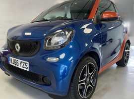 Smart Fortwo Coupe, 2016 (66) Blue Coupe, Manual Petrol, 13,000 miles