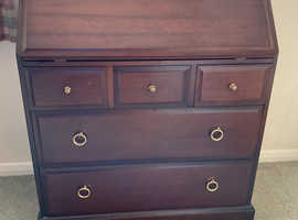 Dark wood desk And matching bookcase