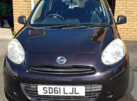 Nissan Micra, 2011 (61) Black Hatchback, Manual Petrol, 49,000 miles