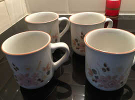 6 Hedge Rose mugs