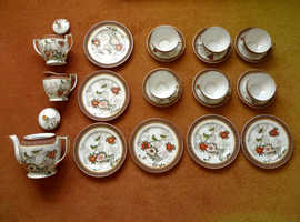 Japanese Lithophane Geisha Girl Eggshell tea set