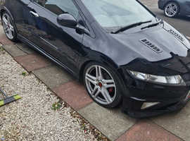 Honda Civic typer, 2007 (07) Black Hatchback, Manual Petrol, 153,614 miles