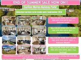 Static Caravan End of Season Sale, 4 star park in Suffolk