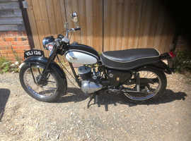1958 BSA Bantam D5, very rare 1 year only model in excellent condition and has been restored £2395