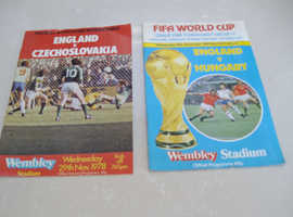 Two England International Football Programmes