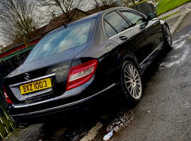 Mercedes C CLASS, 2008 (57) Black Saloon, Manual Diesel, 220,000 miles