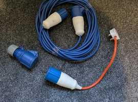Brand new caravan electric hookup