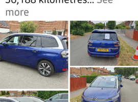 Citroen C4 Picasso, 2017 (17) Blue MPV, Automatic Diesel, 36,188 miles