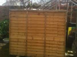 Nearly new, unused 5ft. fence panels