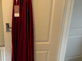 Stacee's Size 6 Burgandy Dress with long trail