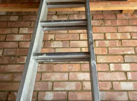 2 section aluminium ladder