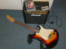 ELECTRIC GUITAR + MARSHALL AMP